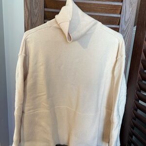 Cream Turtleneck Sweater